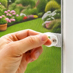 Sineklik Kulp Seti Şeffaf Tutma Halkası Kaldırma Çekme Kulbu Takoz Seti -10 Takım