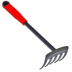 Metal Uçlu Hobi Bahçe Seti 3'Lü Kürek Tırmık Çapa Çiçek Bakımı Toprak Kazma Seti