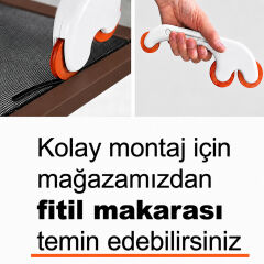 Alüminyum Sineklik Teli Fitili Siyah 5mm Kapı Pencere Tül Sabitleme Lastik Contası -10 Metre