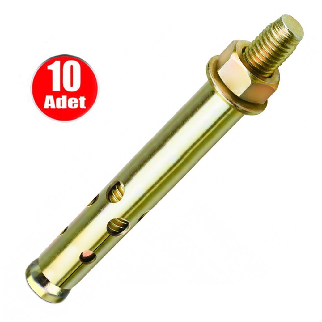 Aletçantam Uzun Çelik Dübel Gömlekli 10x110 (12mm) -10 adet