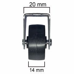 Sabit Mini Teker Mobilya Tekeri Masa Sehpa Komidin Dolap Küçük Tekerlek -4 Adet