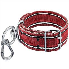 Çift Tokalı Köpek Boyun Tasması Büyük Irk 82cm Kilitli Karabinalı Palaska Kangal Tasma