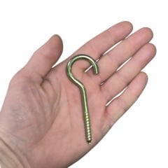 Piton 23*150 Çengel 9cm Vidalı Askı Eğri Se Demir Duy Kanca -10 Adet