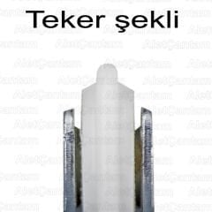 Aletçantam Gama Sürgülü Kapak Gardrop Tekerleği Dolap Tekeri 1 Kapak Set