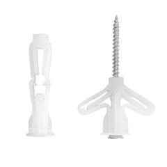 Kanatlı Alçıpan Dübeli Plastik Kelebek Dubel 100 'Lü Paket