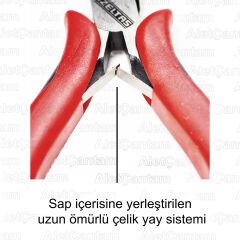 İzeltaş Elektronikçi Tip Uzun Kargaburun Mini 150 MM Küçük Boy