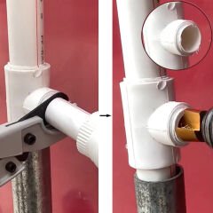 Pprc 20-25mm Plastik Su Borusu Tamir Matkap Ucu Havşa Rayba Delme 3 Lü Tıraş Seti