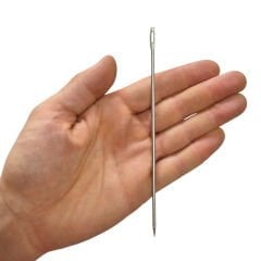 Metal Çuvaldız 15cm Yorgan İğnesi No7 Kalın Dikiş İğne Mil Tığ -2 Adet