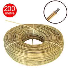 6mm Pvc İzole Kaplı Çelik Halat Tel - 200 metre