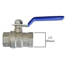 1/2 Küresel Kollu Vana Bilyalı Valf Su Tesisat Vanası - Pirinç Gövde TSE