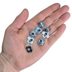 M8 Ağaç Somunu 8mm Tırnaklı Ahşap Çakma Somun  -20 Adet