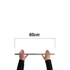 60cm Çelik Oklava 304 Kalite Paslanmaz Çelik Krom Metal Hamur Börek Baklava Yufka Açma Oklavası