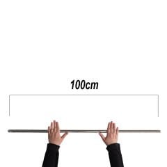 100cm Çelik Oklava 304 Kalite Paslanmaz Çelik Krom Metal Sihirli Hamur Börek Baklava Yufka Açma Oklavası