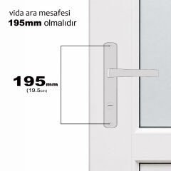 Aletçantam Pvc Banyo Wc Kapı Kolu Pimapen Pakpen (Metal ) Beyaz