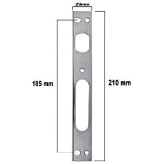 Çelik Kapı Alt Kilit Dili Karşılığı Sac Damak Metal İç Demir Karşılık Kilidi Damağı Karşısı