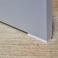 Beyaz Baza Pabucu Mobilya Sunta Dolap Gardrop Komidin Şifonyer Alt Takozu Ayağı Küçük Plastik Ayak -20 Adet