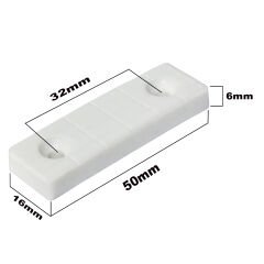 Beyaz Baza Pabucu Mobilya Sunta Dolap Gardrop Komidin Şifonyer Alt Takozu Ayağı Küçük Plastik Ayak -20 Adet