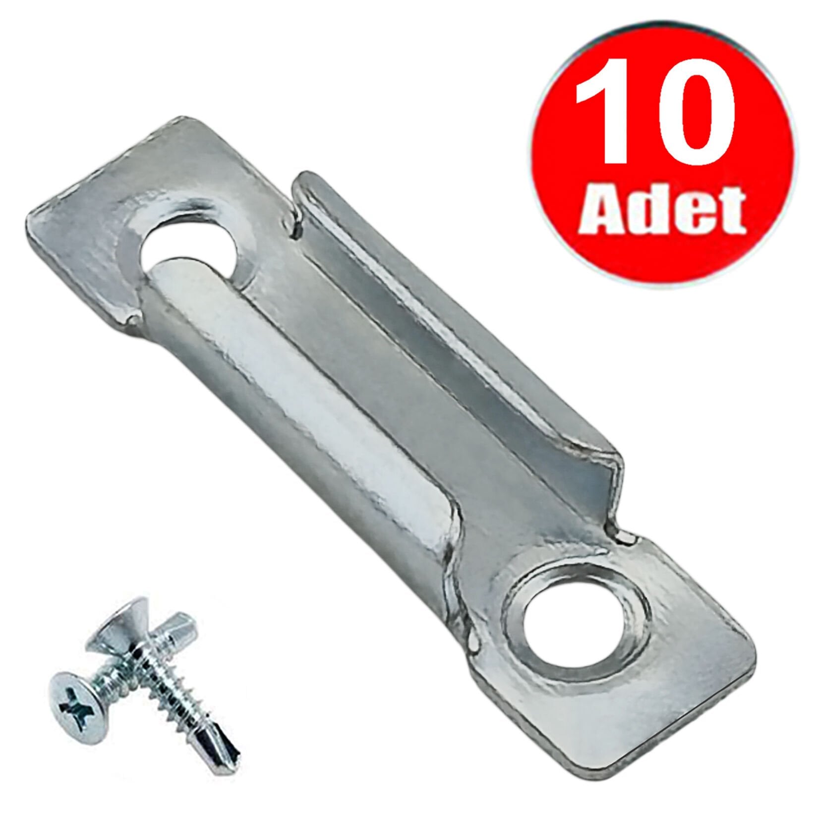 Pvc Pimapen Sürgülü İspanyolet Kilidi Sürme Kayar Pencere Kapı Kilit Karşılığı Karşısı -10 Adet