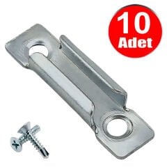 Pvc Pimapen Sürgülü İspanyolet Kilidi Sürme Kayar Pencere Kapı Kilit Karşılığı Karşısı -10 Adet
