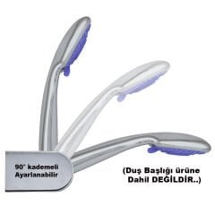 Duş Başlığı Tutucu Duvar Askısı Ayarlanabilir Duvara Monte Mafsal Duvar Asma Sabitleme Aparatı