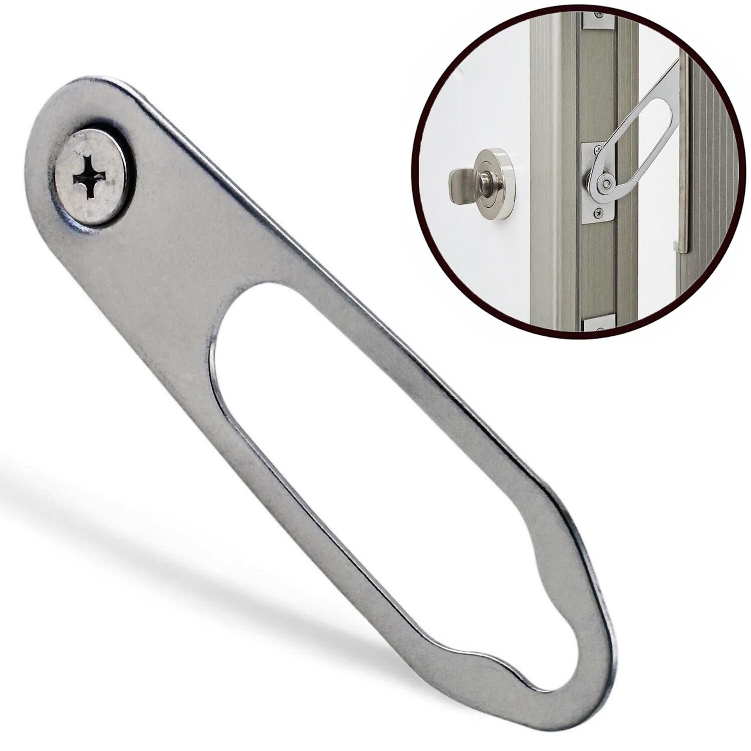 Çelik Kapı Gizli Emniyet Kelepçesi Kancası Tek Sürgü Çengeli Güvenlik Kilidi Kilit Halka Aparatı