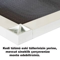 160cm x 200cm Yırtılmaz Sineklik Kedi Köpek Teli fiberpolyester Sinek Tülü Pet Tül
