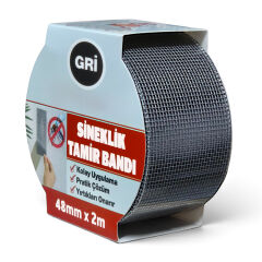 Yapışkan Sineklik Tülü Tamir Bandı 2 Metre x 48 mm Sinek Teli Yaması Yırtık Delik Onarım Bantı