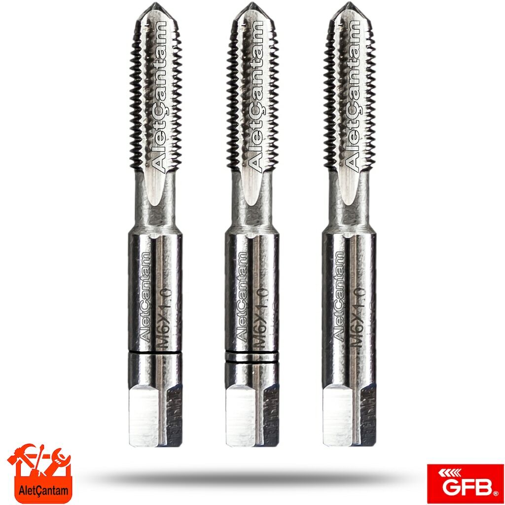 Gfb Kılavuz Hss Metrik 3'Lü Takım Klavuz  10mm