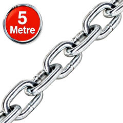 Galvaniz Kaplı Zincir 7mm x 5 metre