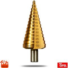 Gfb Kademeli Matkap Ucu Hss Kozalak Titanyum  4mm-12mm