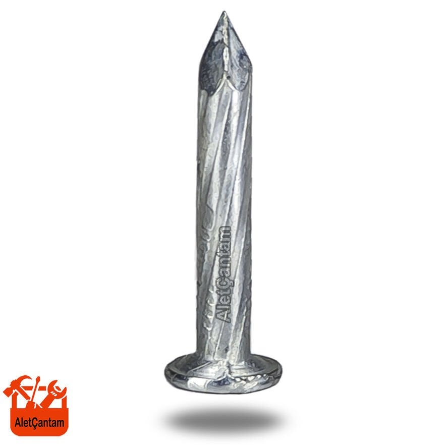 Çelik Çivi Beton Çivisi Beyaz Galvaniz Kaplamalı (100'Lü Paket) 10 CM