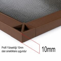 Kahve Sineklik Kulp Seti Şeffaf Tutma Halkası Kaldırma Çekme Kulbu Takoz Seti -10 Takım