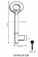 Maymuncuk Oda Kapısı Anahtarı Her Kilidi Açan Anahtarlar-2 Adet - 11mm-13 Mm
