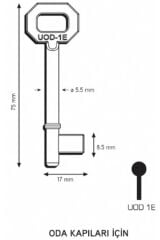 Maymuncuk Oda Kapısı Anahtarı Her Kilidi Açan Anahtarlar-2 Adet - 11mm-13 Mm