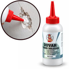 Beyaz Duvar Tamir Macunu Çatlak Delik Onarım Kapatma Dolgusu Suya Dayanıklı 220 Gr