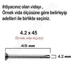 Matkap Uçlu Vida Akıllı Apex Vidası 4.8x32 - 100 Adet
