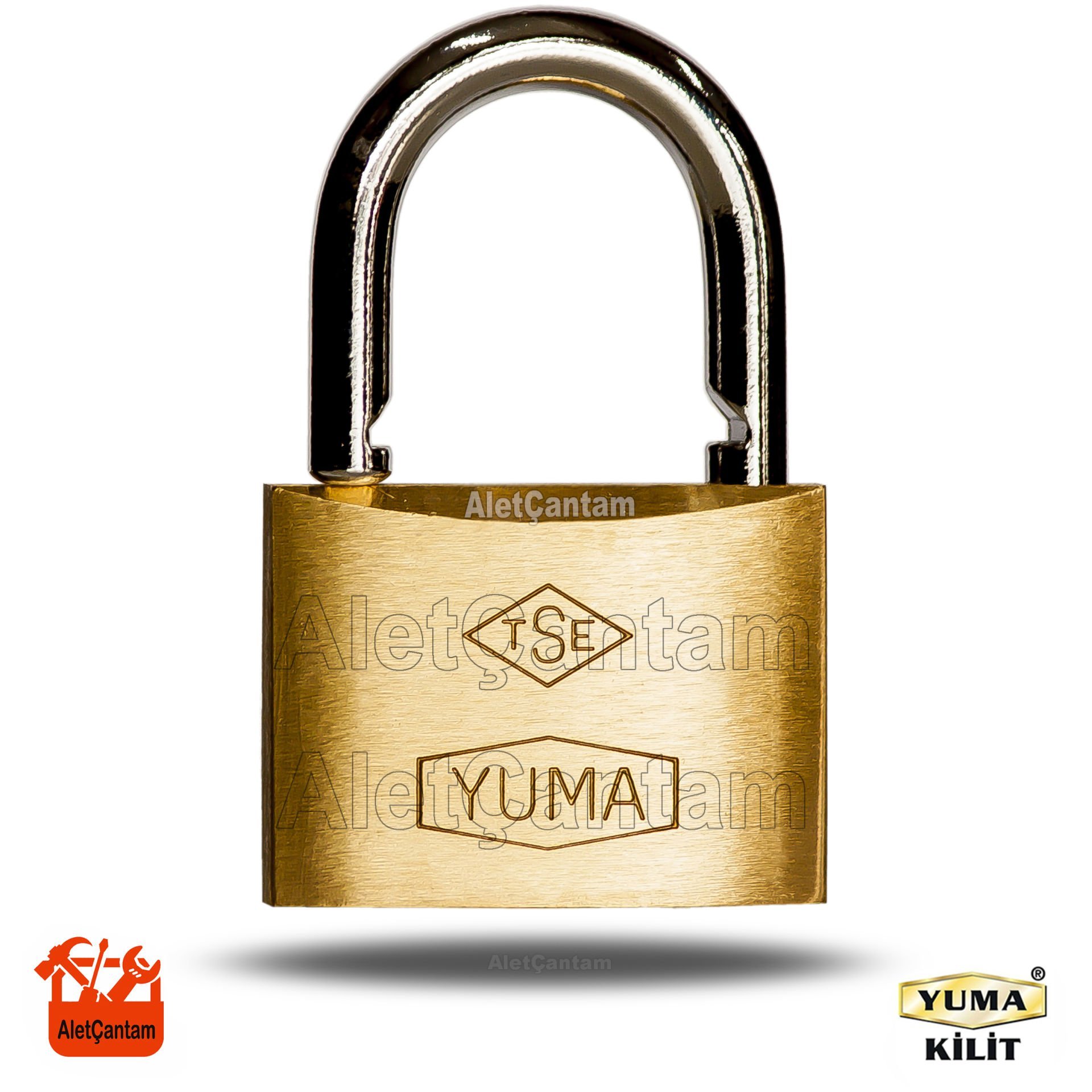 Yuma Pirinç Sarı Asma Kilit Master Sistem ortak Anahtarlı 60Mm