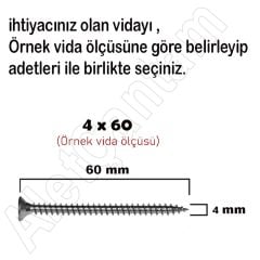 Sunta Vidası Ahşap Yıldız Ağaç Vida 3.5x18 - 100 Adet