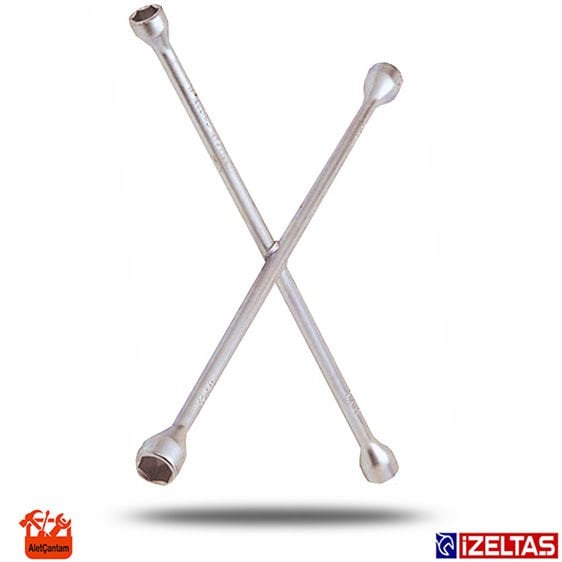 İZELTAŞ BİJON ANAHTARI İSTAVROZ TİPİ 4'LÜ (17MM 19MM 21MM 22MM)