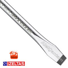 İzeltaş Düz Uçlu Tornavida Kraft 4 x 80 İnce Uç