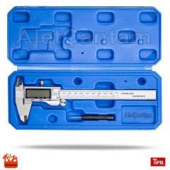 GFB DİJİTAL KUMPAS PASLANMAZ ÇELİK GÖVDE 150MM PLASTİK KUTUSUNDA