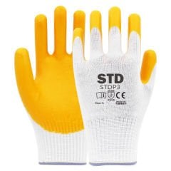 STD BEYBİ NİTRİL KAPLAMA ÖRME İŞ ELDİVENİ EN388