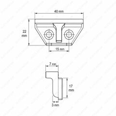 Aletçantam Pvc Pimapen İspanyolet Pencere Kapı Kilit Karşılığı -10 Adet