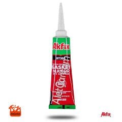 AKFİX TÜP SIVI CONTA YÜKSEK ISI SİLİKONU 300 C KIRMIZI CONTA 50ML