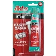 AKFİX TÜP SIVI CONTA YÜKSEK ISI SİLİKONU 300 C KIRMIZI CONTA 50ML