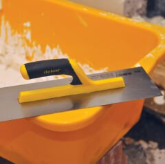 Dekor Alçı Malası Yay Çeliği 35 CM Açık Sap