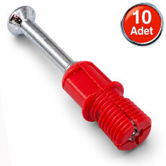 Aletçantam Kendinden Dübelli Minifix Mili Mobilya Dolap Bağlantı Vidası 8mm - 10 Adet