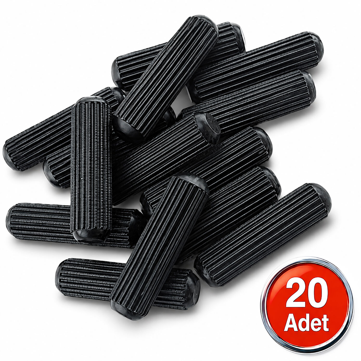 Aletçantam Plastik Kavela 8mm Mobilya Dolap Bağlantı Birleştirme Montaj Aparatı - 20 Adet