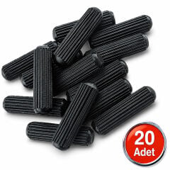 Aletçantam Plastik Kavela 8mm Mobilya Dolap Bağlantı Birleştirme Montaj Aparatı - 20 Adet
