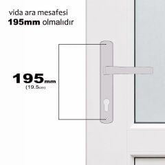 ALETÇANTAM PVC BALKON KAPI KOLU PİMAPEN PAKPEN (METAL ) BEYAZ